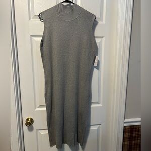 Maxi sleeveless gray plus size 1X dress NWT Ophelia Rose